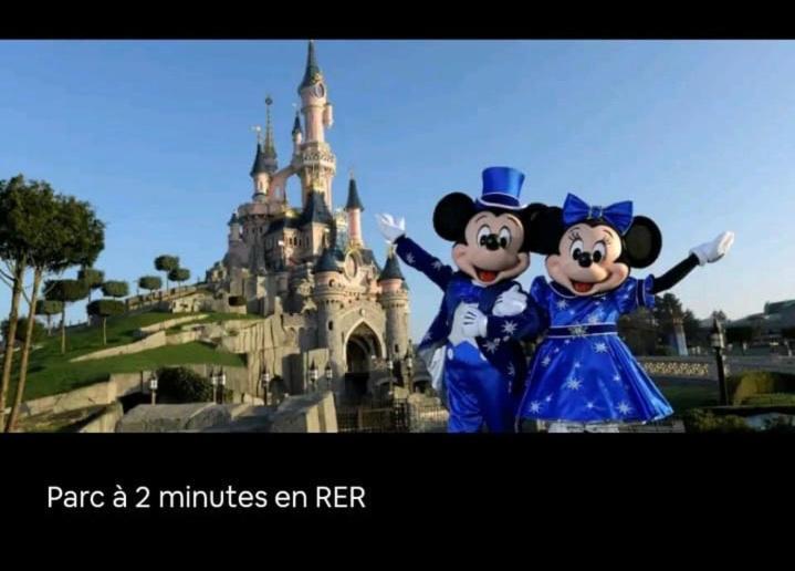 Sweet Appartement Disneyland Paris Parking 300M Station Val D'Europe Chessy  Ngoại thất bức ảnh